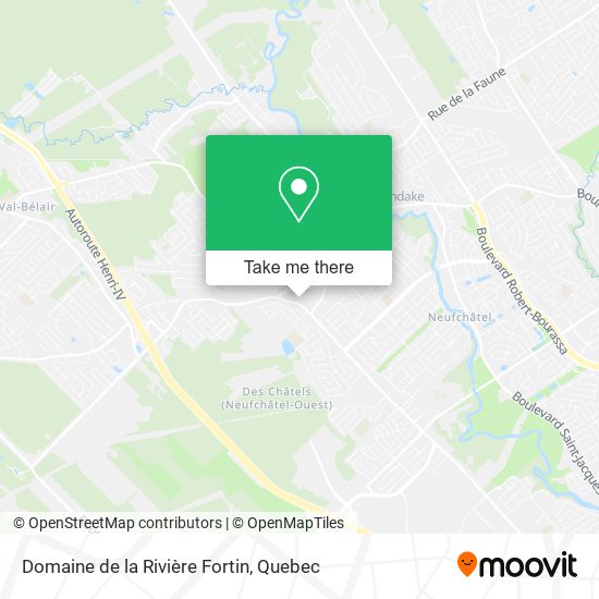 Domaine de la Rivière Fortin map