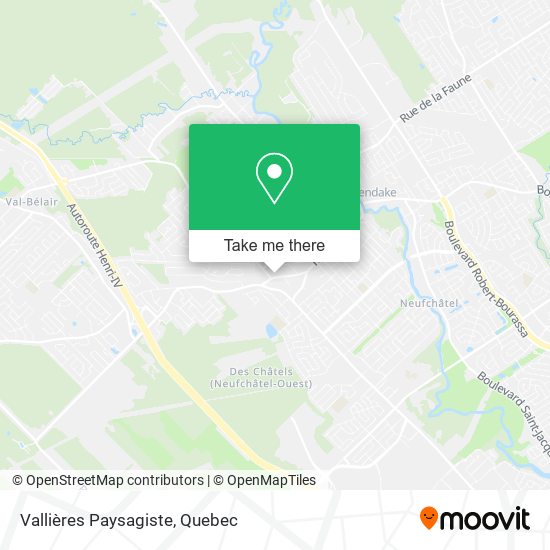 Vallières Paysagiste map