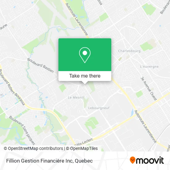 Fillion Gestion Financière Inc map