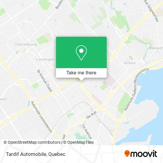 Tardif Automobile map