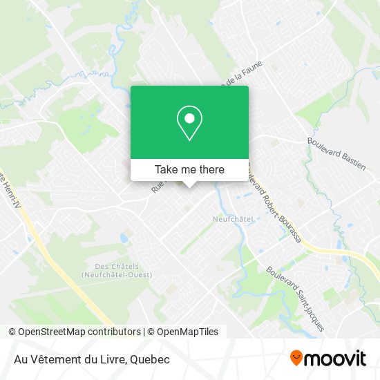 Au Vêtement du Livre map