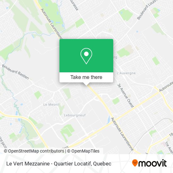 Le Vert Mezzanine - Quartier Locatif map