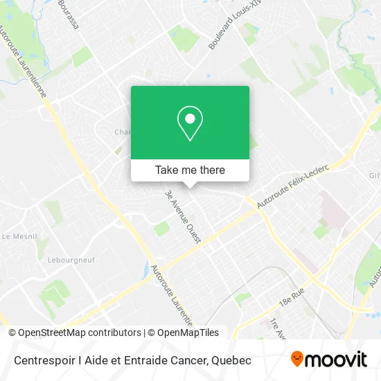 Centrespoir I Aide et Entraide Cancer map