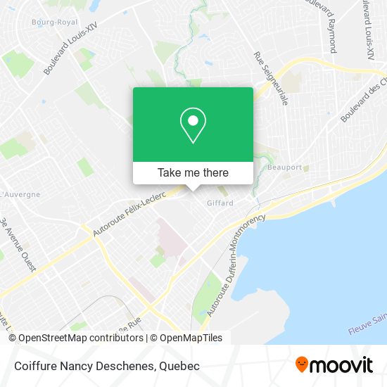 Coiffure Nancy Deschenes map