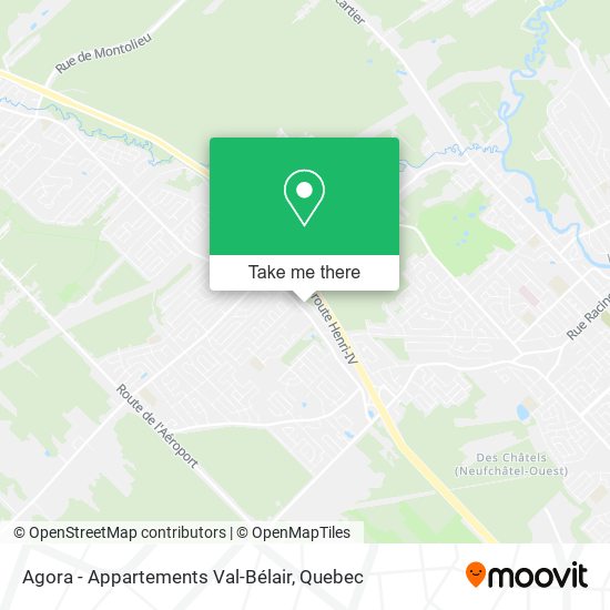 Agora - Appartements Val-Bélair map