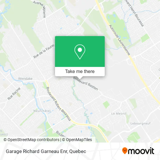 Garage Richard Garneau Enr map