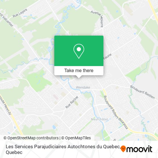 Les Services Parajudiciaires Autochtones du Quebec map