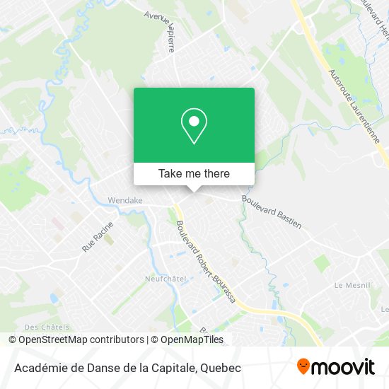 Académie de Danse de la Capitale map