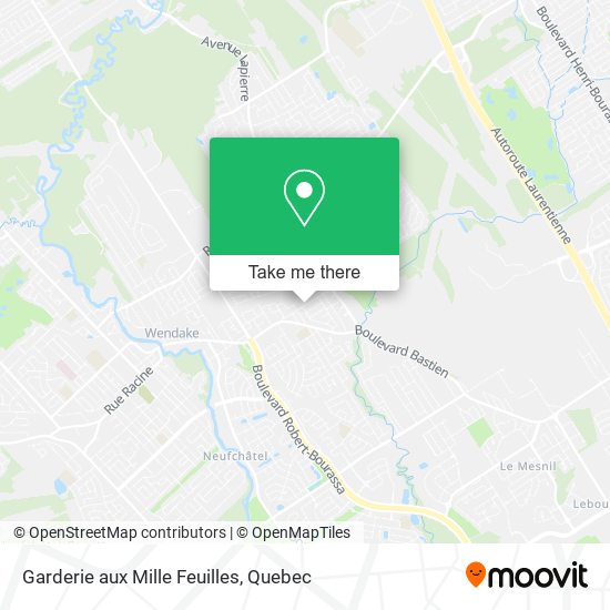 Garderie aux Mille Feuilles map