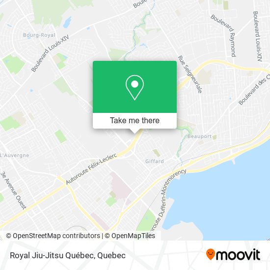 Royal Jiu-Jitsu Québec map