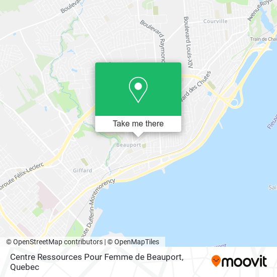 Centre Ressources Pour Femme de Beauport map