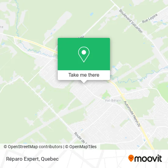 Réparo Expert map