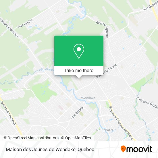 Maison des Jeunes de Wendake map