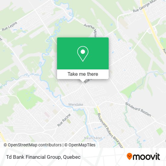 Td Bank Financial Group map