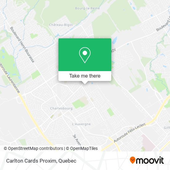 Carlton Cards Proxim map