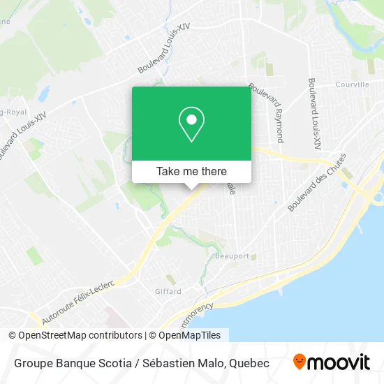 Groupe Banque Scotia / Sébastien Malo map