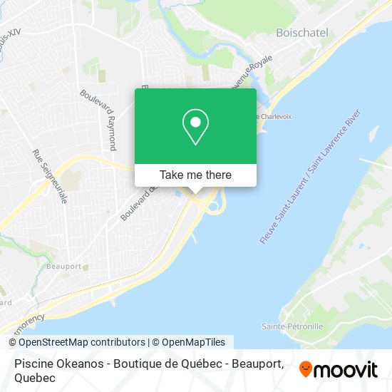 Piscine Okeanos - Boutique de Québec - Beauport map