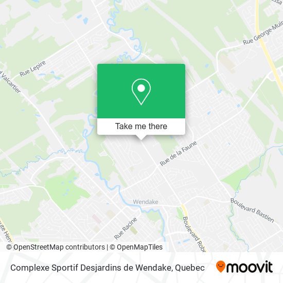 Complexe Sportif Desjardins de Wendake map