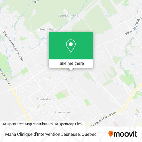 Mana Clinique d'Intervention Jeunesse map