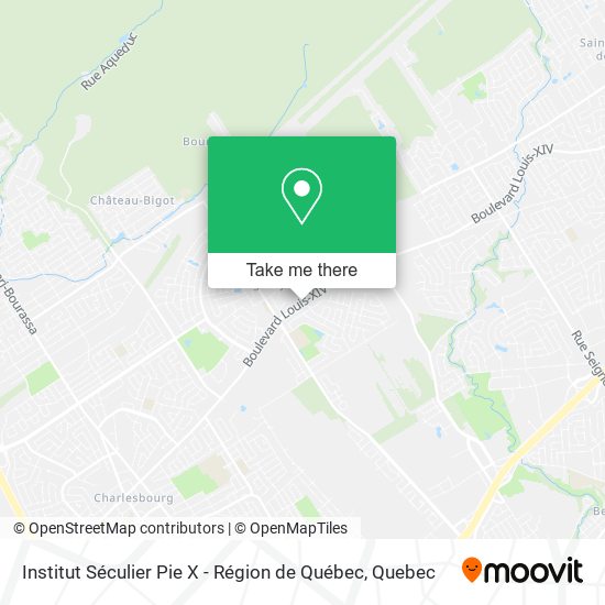 Institut Séculier Pie X - Région de Québec map