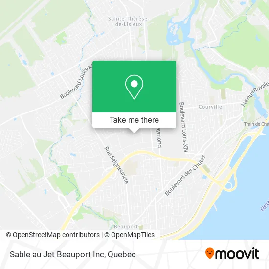 Sable au Jet Beauport Inc map