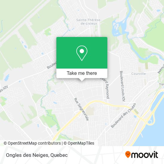 Ongles des Neiges map