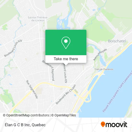 Élan G C B Inc map