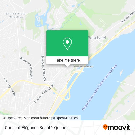 Concept Élégance Beauté map