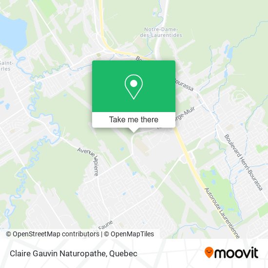 Claire Gauvin Naturopathe map