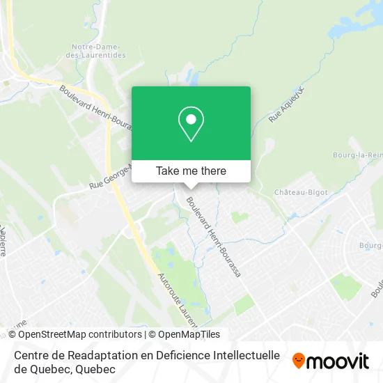 Centre de Readaptation en Deficience Intellectuelle de Quebec map