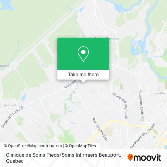 Clinique de Soins Pieds / Soins Infirmiers Beauport map
