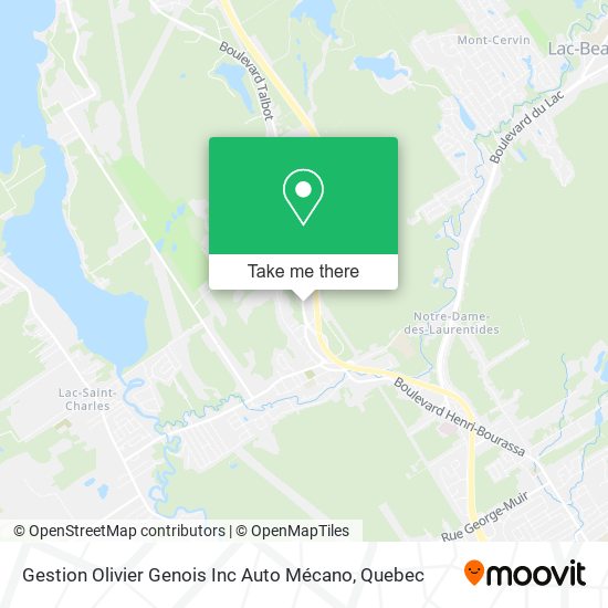Gestion Olivier Genois Inc Auto Mécano map
