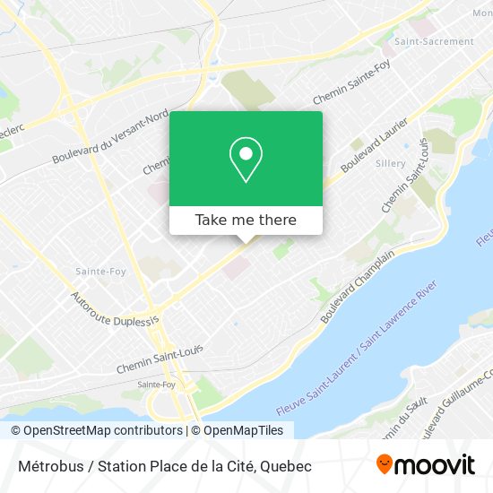 Métrobus / Station Place de la Cité map