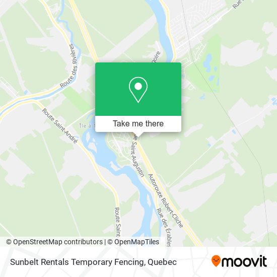 Sunbelt Rentals Temporary Fencing map