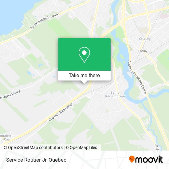 Service Routier Jr map