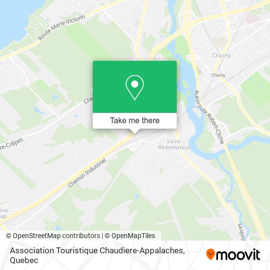 Association Touristique Chaudiere-Appalaches map