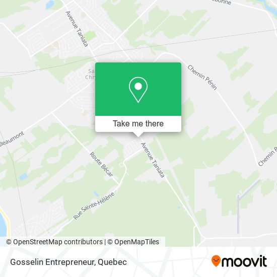 Gosselin Entrepreneur map