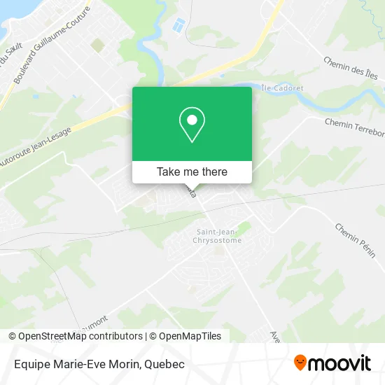 Equipe Marie-Eve Morin map