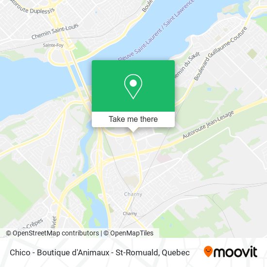 Chico - Boutique d'Animaux - St-Romuald map