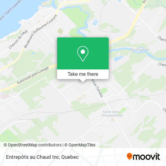 Entrepôts au Chaud Inc map