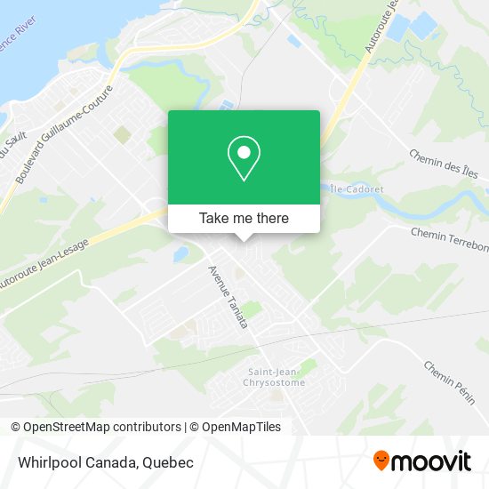 Whirlpool Canada map