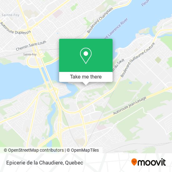 Epicerie de la Chaudiere map