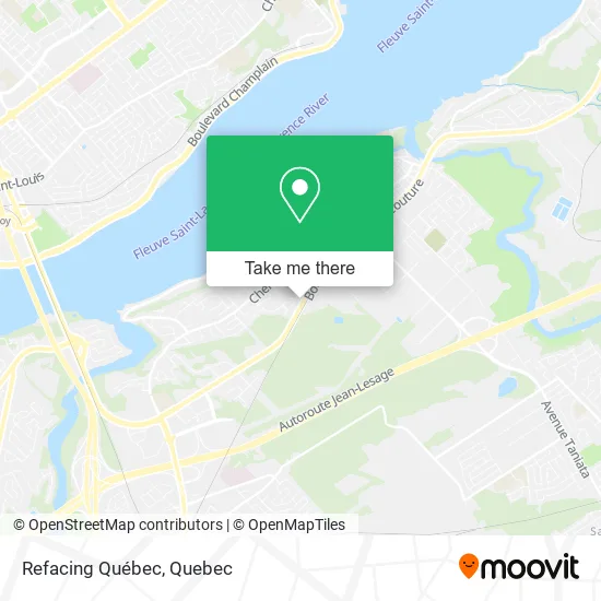 Refacing Québec map