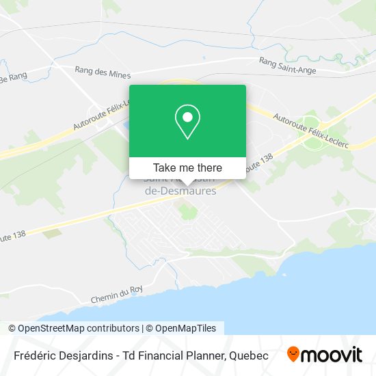 Frédéric Desjardins - Td Financial Planner map