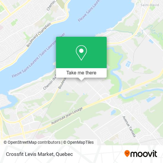 Crossfit Levis Market map