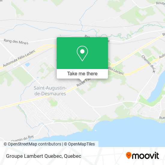Groupe Lambert Quebec map