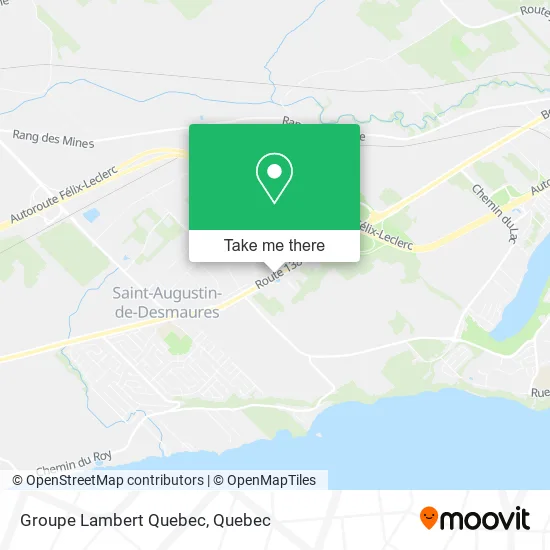 Groupe Lambert Quebec map