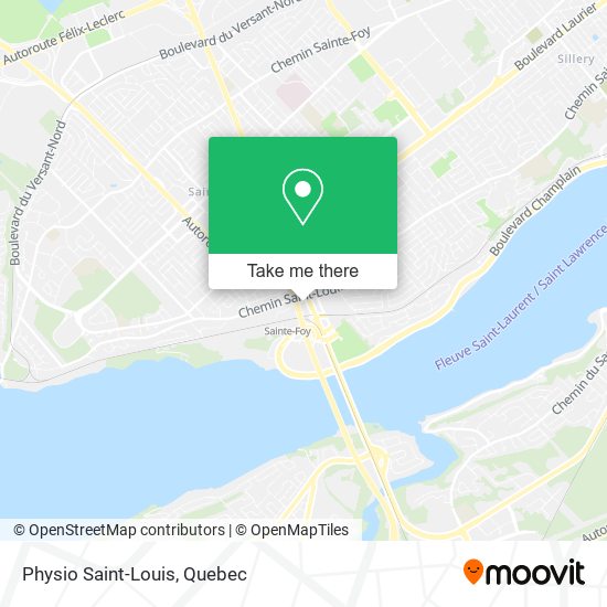 Physio Saint-Louis map