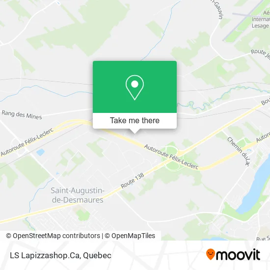 LS Lapizzashop.Ca map