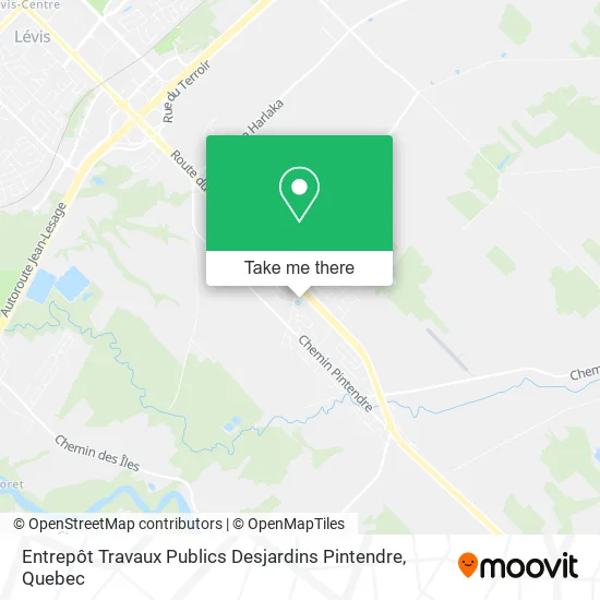 Entrepôt Travaux Publics Desjardins Pintendre map